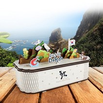 영공방 DIY 회전 우드 오르골 독도 조립 만들기, 없음