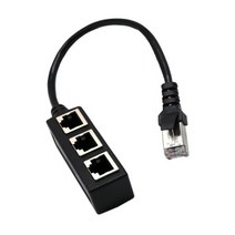 랜선분배기 분배기 이더넷 rj45 케이블 어댑터 1 3 포트 lan 네트워크 플러그 커넥터 네트워킹 확장 1 male to 23 female hot, 1에서 3