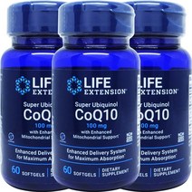 3병 라이프 익스텐션 슈퍼 유비퀴놀 코큐텐 100 mg 60정