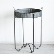 빈티지 복고풍 꽃 화분 철제 선반 실내 실외 인테리어 정원 단독주택 마당 꾸미기, 기본