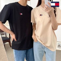 타미힐피거 타미진스 남녀공용 클래식 반팔티