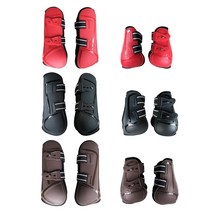 승마 부츠 통굽 승마용품 롱부츠 1 힘줄 fetlock 점프 충격 흡수 조마 경쟁 다리 장비, 블랙 뒷다리 xl, 1개