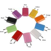 마이크로 USB EU 플러그 AC 5V 1A 벽 충전기 범용 휴대용 여행 전원 어댑터 삼성 화웨이 아이폰 Xiaomi HTC 10 색상, 01 1PCS_04 Purple
