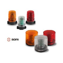 대성부품/LED 경광등/12V/24V/고휘도 경고등/국산/SR/SL-SF3/SL-SF4/싸이키/렉카/화물차/대형트럭LED 경고등/비상등/피스식/자석식/스트로보/소리/고급 경광등/S, 경광등 SL-SF4 황색(자석식)