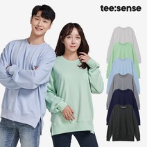 티센스 꾸안꾸 남성 여성 맨투맨 트레이닝 오버핏 레깅스티셔츠