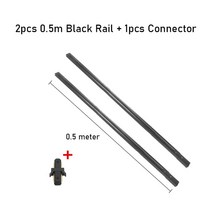 트랙 레일 인테리어 조명 컬러풀 램프 조절 스포트라이트 북유럽 의류 매장 전시용, 09 1M black track