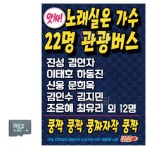 카드 노래실은 가수 22명 관광버스 콜라텍 캬바레 디스코 트로트 지루박 음악 음반 7080 옛노래, 본상품선택