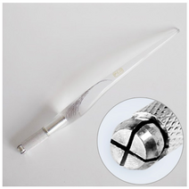 하나뷰티 반영구재료 니들홀더 PCD 크리스탈 엠보펜대 블랙 투명 2color