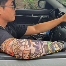 짱짱한 문신 팔 토시 UV차단 암슬리브 남성 쿨 태양 무늬 골프 여성 타투 여름 야구 편한 테니스 바이크 얇은 쿨링 자전거 운전 암커버 스포츠