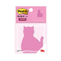 포스트잇 강한점착용 다이컷 노트 76 x 76 mm, 고양이, 6개입