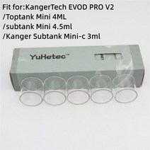 미니 산소통 휴대용 스쿠버 산소탱크 YUHETEC 교체용 유리 탱크 KangerTech E, 1.Toptank mini 4ML