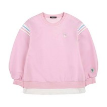 헤지스키즈] 23SS 테니스클럽 레이어드 맨투맨 (HTS21TM54G_PK) 여아 초등 봄 데일리 스쿨룩 선물