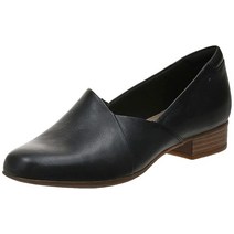Clarks 줄리엣 팜 여성용 로퍼 블랙 레더 245mmW