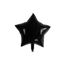 10 개/몫 18 인치 스트라이프 블랙 화이트 라운드 호일 풍선 색종이 라텍스 생일 파티 웨딩 장식 용품, [05] black star