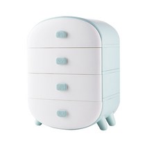 구디푸디 3단 4단 속옷정리함 양말 수납장 미니 서랍장 (민트), 4칸
