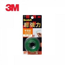 3M 스카치 초강력 투명 양면테이프 19mmx1.5M, 없음
