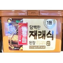 해찬들 담백한 재래식 된장 3.15kg
