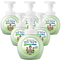 아이깨끗해 향균 거품 핸드솝 청포도, 6개, 250ml