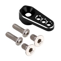 INJORA 트랙사스 TRX4M SERVO CNC 알루미늄 메탈 25T 서보 스티어링 암 업그레이드, Black