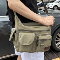 남성 크로스백 캐주얼 여행용 데일리 캔버스가방