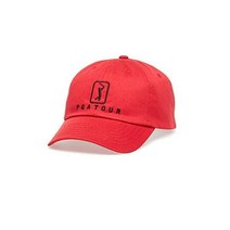 185818 골프모자 PGA TOUR 남성용 스탠다드 63 클래식 캡, 한 사이즈, 칠레 고추