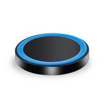 5W 무선 충전기 아이폰 호환 X/XR/ 8 플러스 Qi 충전 패드 삼성 갤럭시 S9/S9 플러스/S8 S7/참고 7 5, Blue