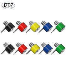 JZDZ 10pcs 4mm 바나나 소켓 바인딩 포스트 너트 플러그 잭 전기 커넥터 터미널 테스트 구멍 DIY 부품 도구, 02 5 red 5 black