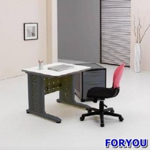 Foryou2793 일자형책상 컴퓨터책상 조립식책상 철제책상 책상 책장 책꽂이, 그린 그레이