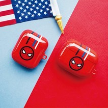 [마블정품] 스파이더맨 스트레이트 에어팟|프로|3세대|프로2세대 케이스(유광 하드), 에어팟 3세대