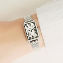 오에스티 모던클래식 스퀘어 실버 메쉬시계 OTW119T02TSS