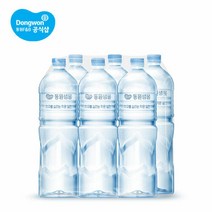 동원F&B 동원샘물 생수 무라벨 2L 6병, 단품없음