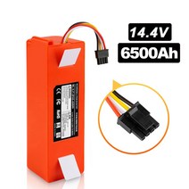 청소기호스 청소기필터 청소기 충전기 노즐 부품 BRR-2P4S-5200S 14.4V 6500mAh 로봇 청소기 교체 배터리, 한개옵션0