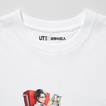 유니클로 재팬 2023 진격의 거인 굿즈 리바이 UT그래픽 반팔