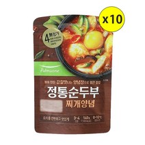 (냉장)[풀무원]정통순두부찌개양념140gx10