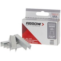 Arrow Fastener 608 와이드 크라운 스윙라인 스타일 튼튼한 1.3cm12인치 스테이플 1000팩, 1/2 Inch