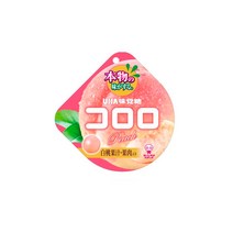 UHA 미카쿠도 코로로 복숭아맛 젤리, 40g, 12개