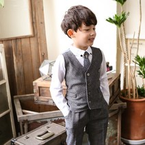 [혹스아이] 클린샵 조끼정장 남아코디세트 아동슈트 남아양복 아동예복 베이비패션 연주회