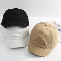 캐주얼 숏캡 모자 짧은챙 데일리 야구 모자 5color