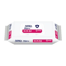 크리넥스 항균 99.9% 안심물티슈 캡형 60매 물티슈, 1팩
