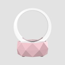 아우디 호환 카오디오뱅크 카 오디오 자동차 스피커 크리에이티브 LED 컬러풀 조명 블루투스 스피커 침실, 03 분홍색