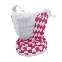 얼굴 햇빛가리개 스포츠 B형 마스크, B-2 체스 핑크