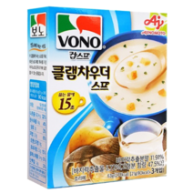 농심 보노 컵스프 클램차우더 x 15봉 간편식사 아침식사 일회용 편의점