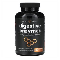 뉴트라챔프 다이제스티브 엔자임 & 프리바이오틱 & 프로바이오틱 180 베지캡슐