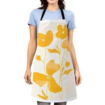 빅사이즈방수앞치마 용접 여름 린넨 앞치마 북유럽 미학 여성 주방 앞치마 오리지널 방수 소녀 공주 웨이터 작업 내유성 보호 식물125660, 22112wq-000515-_38X47CM(S)