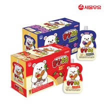 서울우유 홍삼츄츄 사과배 블루베리포도100ml 2종 80팩, 홍삼츄츄 사과&배 100ml 80팩
