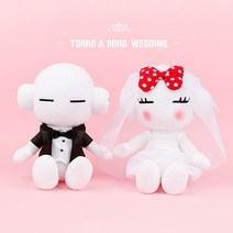 두바이_미니샵_또로와로로 신랑신부세트 인형-25cm 금호타이어 선물용 캐릭터 봉제 인테리어 마스코트 귀여운++mingpin*