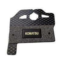 차량 플로어 매트 Komatsu 택시 매트 PC200 PC360-7 -8 -5-6-7 굴삭기 캡 바닥 접착제, 07 PC210-8  Red