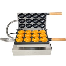 계란모양 빵 틀 기계 델리만쥬 계란빵 붕어빵 제조기, 전기 웃는 작은 계란 기계 + 키트