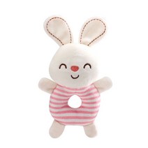 유아장난감 신생아 블럭 퍼즐 놀이 기린 얼룩말 딸랑이 아기 유아 링 Teether 장난감 걸이 인형 침대 유모차 조기 교육 핸드 벨 동물, [21] rabbit 3