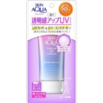 일본 직송 자외선 차단제 선크림 스킨 아쿠아 톤업 유브이 에센스 spf 50 pa oz